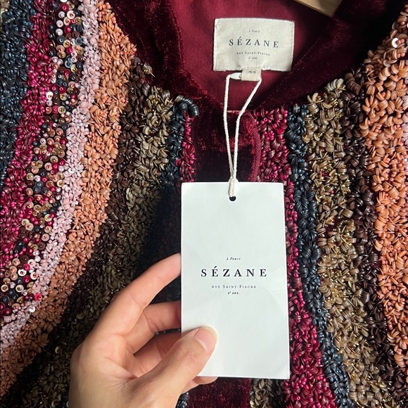 Sezane Multicolor Sequin Jacket - Picture 2 of 3